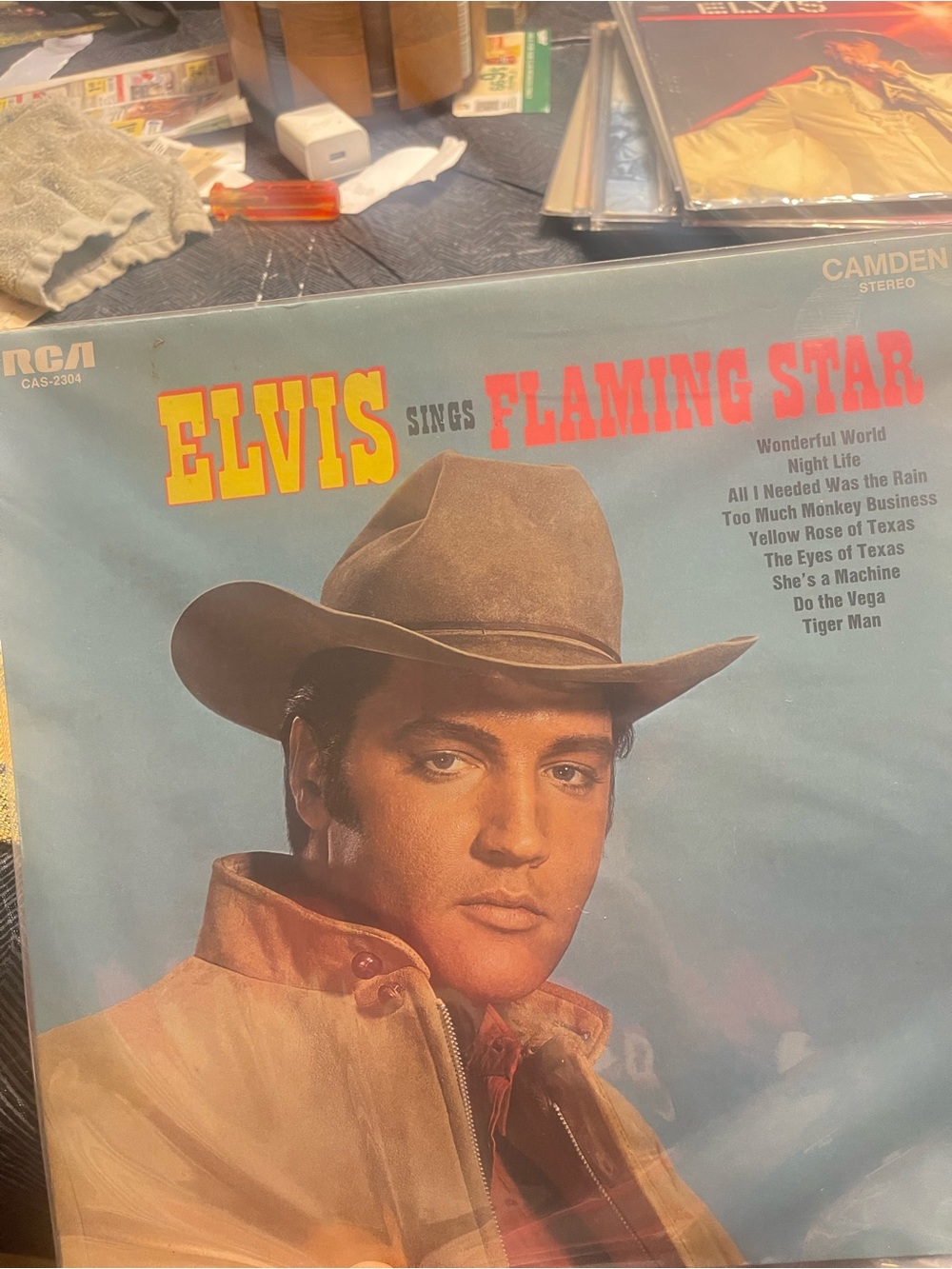 Elvis Presley Elvis Sings Flaming Star 1969 LP Vinyl RCA Rockaway Press VG+/EX